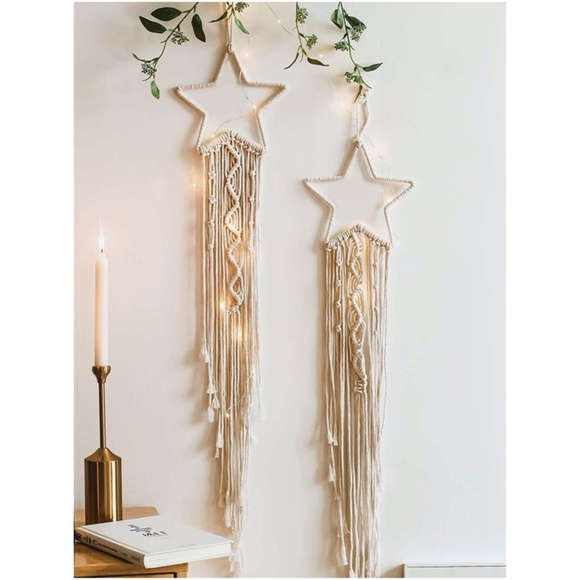 BellanBlue Other - boho macrame star tassel wall decor hanging accent